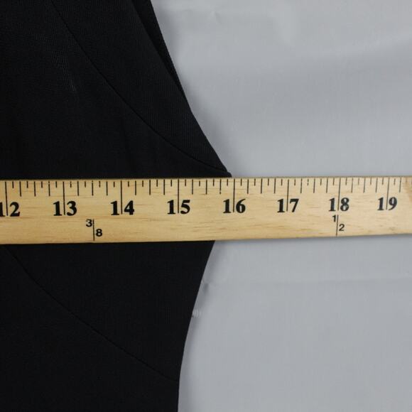 Gucci Dress 38 Sleeveless Sheath Mini Neck Tie Black Work Business Office Career - Picture 9 of 10